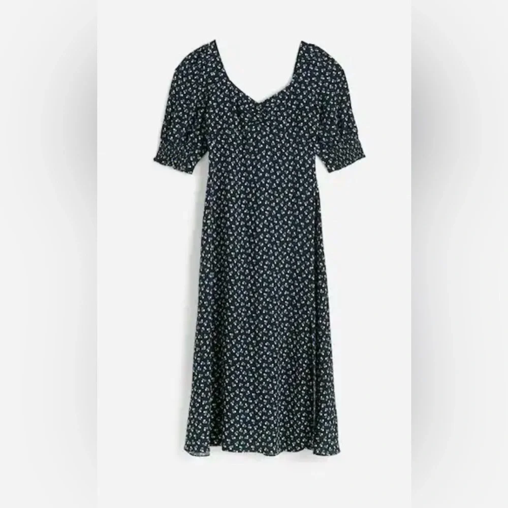 Madewell Black Floral Maxi Dress